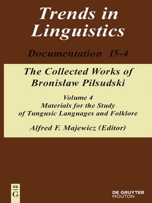cover image of Materials for the Study of Tungusic Languages and Folklore